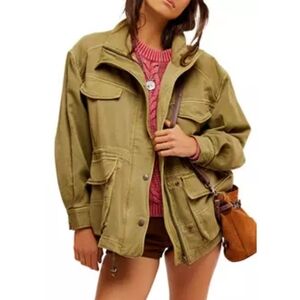 Free People Arya Utility Jacket Dried Herb Size S